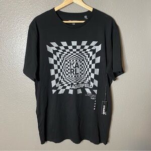 Karl Lagerfeld Elegant Black tee men's